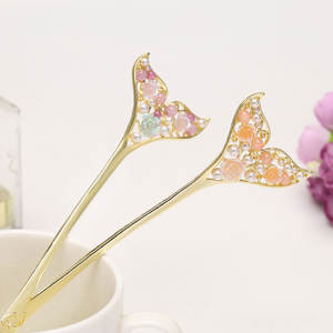 मत्सटेल हेयरपिन महिलाओं के बाल सामान प्राचीन हीरे के सामान प्राचीन हीरे की indinndony बालों के बहेड्स - Product Image 4