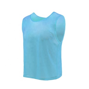 Calcio personalizzato Logo per bambini adulti a buon mercato Double face Team traspirante maglia reversibile Pinnies indossare giubbotti da allenamento calcio bavaglini Sport - Product Image 4