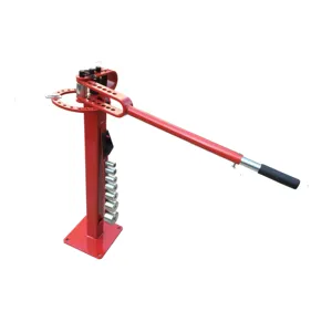 Heavy Duty Mechanical Pedestal Bending Metal Tube Pipe Compact Bender Floor with 7 Dies