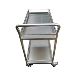 Medical Laboratory Static Free Double Multipurpose Trolley Nursing Instrument <strong>Cart</strong> New Design Trolley Custom <strong>Stainless</strong> <strong>Steel</strong> - Product Image 2