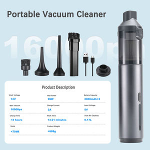 Aspirateur portable sans fil puissant 16000PA pour voiture, 3-en-1, mini, 120W, en ABS - Product Image 2