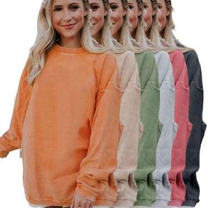 Personnalisé Automne Hiver Pull À Capuche Simple À Manches Longues De Base Rétro Vintage Style Avant Respirant À Capuche Cou Lettre - Product Image 1