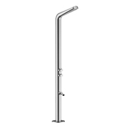 Ensemble de douche extérieur sur pied, double fonction pluie et jet, qualité marine, pour hôtels, piscines, villas et plages