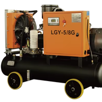 Compresseur d'air à vis portable diesel/gaz haute pression LGCY-43/25-35/35Y de qualité supérieure avec système de filtration triple pour