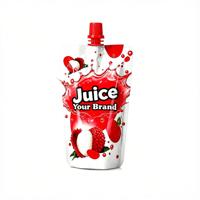 YSH En gros Pochettes souples à bec verseur pour jus et boissons, qualité alimentaire, en plastique, avec finition brillante et impression héliogravure, pour champagne