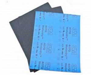 Papel <span class=keywords><strong>de</strong></span> <span class=keywords><strong>Lija</strong></span> Abrasivo <span class=keywords><strong>de</strong></span> Carburo <span class=keywords><strong>de</strong></span> Silicio para Pulir Pintura Automotriz, Húmedo y Seco, 3m 407Q, 9*11 Pulgadas - Product Image 2