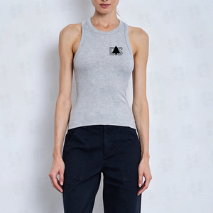 Débardeur Sport Sans Manches Femme Tendance, Débardeur Décontracté Uni Col Rond en Maille Côtelée, Débardeurs Basiques Moulants pour Femme – Vente en Gros - Product Image 3