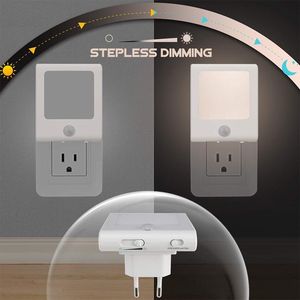 Classic Square Motion <b>Sensor</b> Night <b>Light</b> Plug-in LED <b>Light</b> with Motion <b>Sensor</b> Warm White Energy Saving <b>Indoor</b> Safety Lamp - Product Image 3
