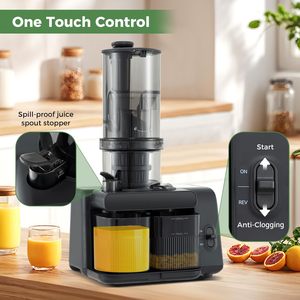 Extracteur de jus à froid, rendement de 99 %, <span class=keywords><strong>goulotte</strong></span> d'alimentation large de 5,4 pouces, moteur silencieux de 200 W, sans BPA, séparation automatique de la pulpe - Product Image 6