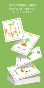 Mideer feltro geometrico PUZZLE MD4145 MIDEERTOYS pensiero geometrico e logico giocattoli di formazione giocattoli educativi - Product Image 3