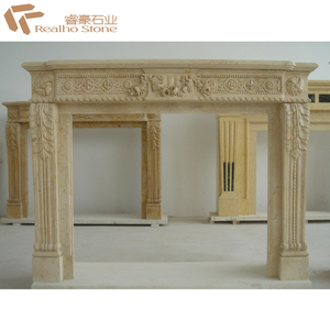 Foyer <span class=keywords><strong>électrique</strong></span> en marbre blanc avec poêle, usine chinoise de haute qualité - Product Image 6