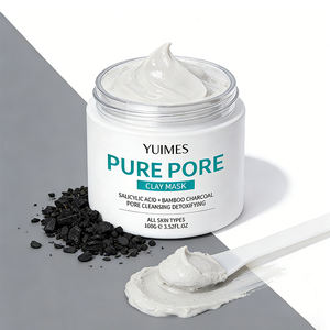 Mascarilla Facial de Arcilla Pura Premium con Ácido Salicílico - Doble Limpieza y Exfoliación Suave, Tamaño Viaje para Todo Tipo de Piel - Product Image 1