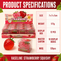 Southpeak Toy Vaseline Aardbei Squishy Verhoogde Zaadtextuur Zachte Knijp Fidget Toy Rood Roze Stijlen Retail Novelty Gift WS