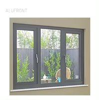 Fenêtres à battants modernes en aluminium double, insonorisées, de haute qualité, à isolation thermique élevée, en fibre de verre, pour villa