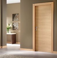 Porte intérieure moderne, porte carrée en bois massif, couleurs de peinture de qualité supérieure, portes de chambre en bois pour la maison, la chambre à coucher, le bureau