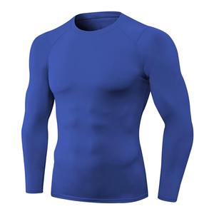 Premium Quality Compression Shirt Breathable gym wear <b>Tight</b> TShirt Custom Logo Compression Shirts for Men Gym Workout Sportswear - Product Image 1