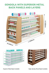 Estante Metálico Plegable para Farmacia, Tamaño Personalizado, Espaciado de Estantes Ajustable, Resistencia Ligera, Ideal para Exhibición de Medicamentos OTC/Productos de Salud - Product Image 2