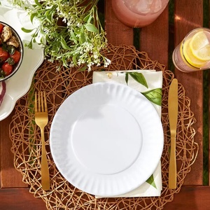 Platos de Melamina Ecológicos de Estilo Clásico Francés con Detalles de Perlas <span class=keywords><strong>para</strong></span> Postres y Platos Principales de Fiesta, Precios al por Mayor, Irregulares - Product Image 3