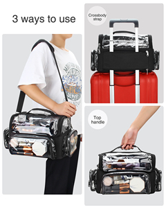 Relavel custodia per pennelli per trucco Extra Large trasparente borsa per cosmetici impermeabile <span class=keywords><strong>porta</strong></span> pennelli per trucco per truccatore professionale - Product Image 6