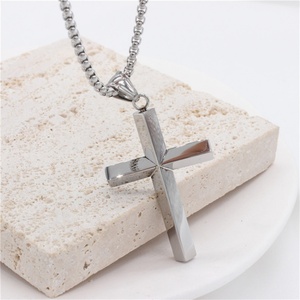 Simple Fashion Jewelry <b>Necklace</b> Non Tarnish Cross Pendant <b>Necklaces</b> <b>for</b> <b>Men</b> - Product Image 5