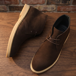 Bottes de désert pour hommes, grandes tailles, mocassins, bottes hautes en daim à lacets, antidérapantes, imperméables, chaussures décontractées d'hiver - Product Image 3