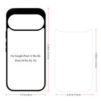 Coques de téléphone vierges en TPU 2D pour sublimation, compatibles Google Pixel 11 10 Pro XL, pour impression par transfert thermique, vente en gros, OEM