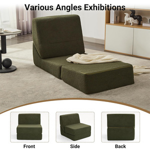 <b>Sofa</b> <b>Bed</b> <b>Foldable</b> Multifunctional Reclining High Density Foam Square Design For Living Room Or Bedroom Use - Product Image 2