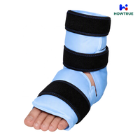 Compresses froides réutilisables en gel pour le soulagement des douleurs aux pieds, la tendinite d'Achille, les blessures aux chevilles et aux talons - Enveloppement de glace pour la cheville, contrôle de l'enflure