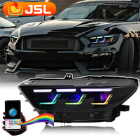 Nouveaux phares RGB Mustang 2015-2017, mise à niveau LED 10000 Lumens, clignotants dynamiques modifiés, feux de freinage pour ensemble DRL