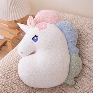 CHIQUE dibujos animados sueño corazón unicornio Arco Iris peluche blanco calabaza <span class=keywords><strong>almohada</strong></span> regalo de cumpleaños - Product Image 2