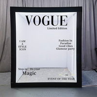 Nouvelle Cabine Photo Style Magazine Vogue 2026 en PVC avec Accessoires Gratuits pour Selfie et Vidéo