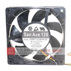 ซันโย ซันเอซ 120 109P1224H416 24V 0.24A พัดลมระบายความร้อนแบบแกนสำหรับอินเวอร์เตอร์ - Product Image 1