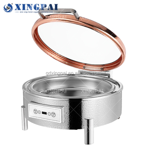 الأكثر مبيعاً من مصنع XINGPAI تم طرقة 6 لترات طقم تدفئة الطعام العربي مع غطاء زجاجي - Product Image 6