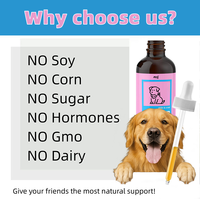 Complément alimentaire pour animaux de compagnie OEM Premium Fed Collagen Drop pour chien et chat, pour la peau et le pelage, les articulations, les ongles, soulagement des allergies, complément de collagène liquide