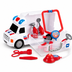 Ensemble de jeu de rôle médical pour enfants, ambulance, <span class=keywords><strong>docteur</strong></span>, avec stéthoscope, seringue, étui, pour cadeau préscolaire, <span class=keywords><strong>jouet</strong></span> en gros - Product Image 1