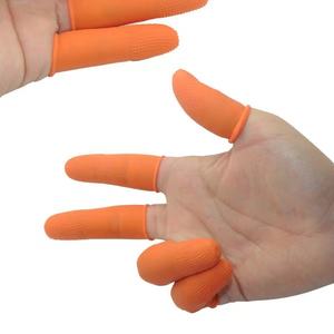 Voorgebonden Keratine Hair Extension Tool Siliconen Vingerbeschermer Bescherming Wegwerp Latex Vingerbedden - Product Image 2