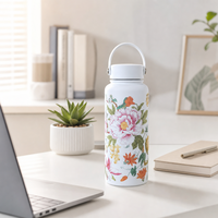 Botol Termos Olahraga Space-flask Kapasitas Besar 1L Vakum Terisolasi Cangkir Baja Tahan Karat 304 Untuk Penggunaan di Rumah