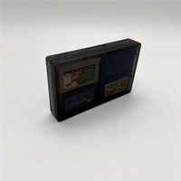 Boîte de rangement 4 en 1 de vente d'usine avec cartouche de jeu vidéo en quatre langues anglaises pour Game Boy Advance