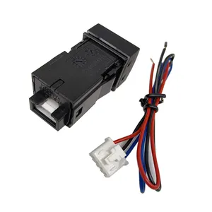 Квадратный USB QC 3,0 автомобильный переключатель заряда автомобильный адаптер розетка подходит для toyota camry prado мобильный телефон автомобильное зарядное устройство