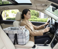 Siège de voiture portable pour chat et chien de petite taille, lit de sécurité pour animaux de compagnie, pour console centrale - Vente en gros
