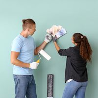 Toile de protection pour peintre 1 m x 10 m avec revêtement antidérapant en PE, réutilisable, antidérapante, 250 g/m² pour travaux de rénovation et de construction