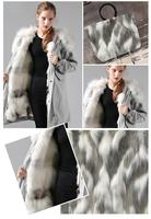 Stock 100% Polyester 50 mm Long Pile Faux Animal fourrure de renard tissu en peluche vêtements pour femmes sac chaussures jouets en peluche