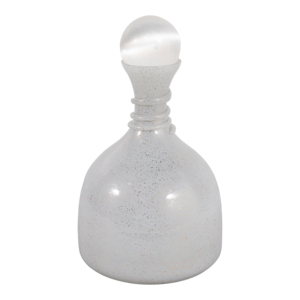 Vaso a Campana in Vetro Moderno con Accenti in Pietra e Topper in Selenite, Decorazione per Casa, Soggiorno, Camera da Letto, Vaso da Tavolo - Product Image 4