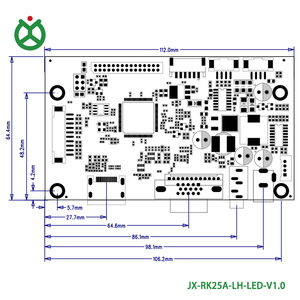 Lehua cấu trúc JX-RK25A-LH-LED-V1.0 1080P LVDS bảng tín hiệu 1080px LCD + LED hiển thị đèn nền liên tục điều khiển hiện tại pcba 1 oz - Product Image 4