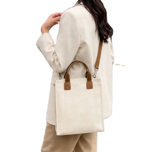 Custom Screen Printed Canvas Tote <b>Bag</b> - Preppy Style Reusable Cotton Handbag,Shoulder <b>Bag</b> <b>for</b> <b>School</b>, Library & Daily Errands - Product Image 1