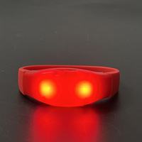 Bracelet lumineux à LED pour fête, musique activée par le son et interrupteur à bouton