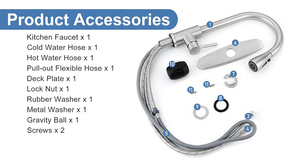 Rubinetto estraibile 304 lavello a leva singola in acciaio inox rubinetto per lavello estraibile - Product Image 5