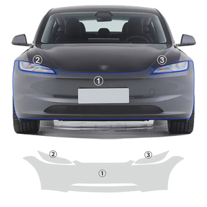Adatto per Tesla modello 3 Highland 2024-Up Pre-taglio antigraffio autoreggente <span class=keywords><strong>trasparente</strong></span> <span class=keywords><strong>pellicola</strong></span> <span class=keywords><strong>protettiva</strong></span> in TPU PPF per tutte le parti - Product Image 5