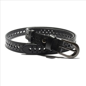 Venda quente Ocidental Moda Estilo Couro Genuíno Mulheres Jean Cinto Com Pin Buckle Personalizar Tamanho do Cinto e - Product Image 4