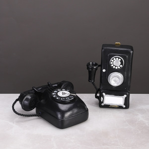 Suo Jun Sewing Machine And Telephone Model Ornament Resin Home Decor Desktop Decoration Gift - Product Image 2